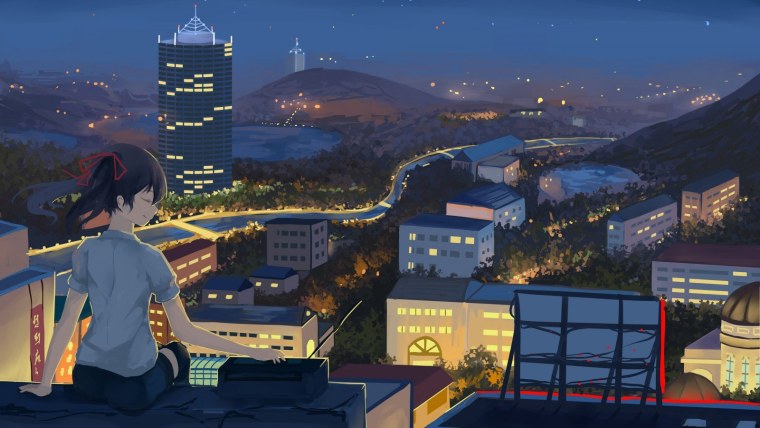 Крыша аниме