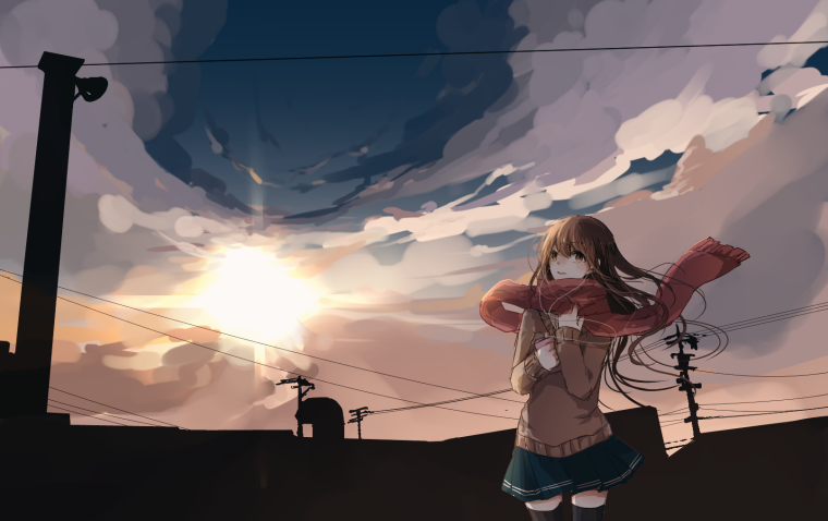 Одиночество на крыше аниме