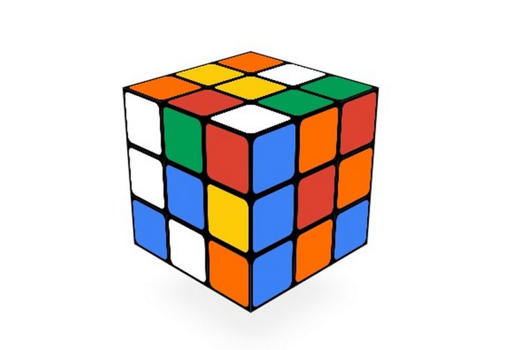 Кубик Рубика мультяшный