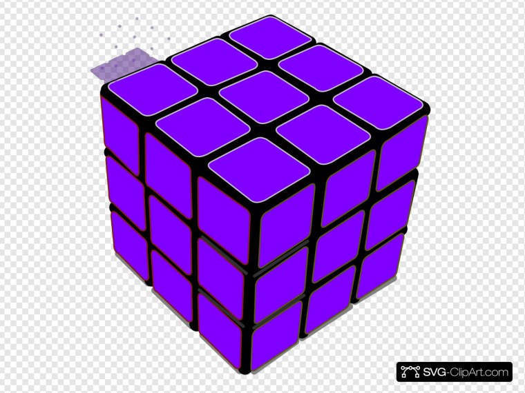 Кубик Рубика фиолетовый