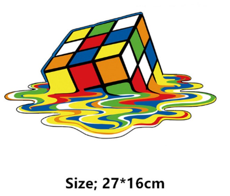 Расплывающийся кубик Рубика рисунок