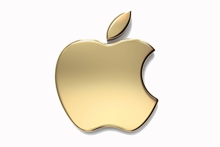 Золотой логотип Apple