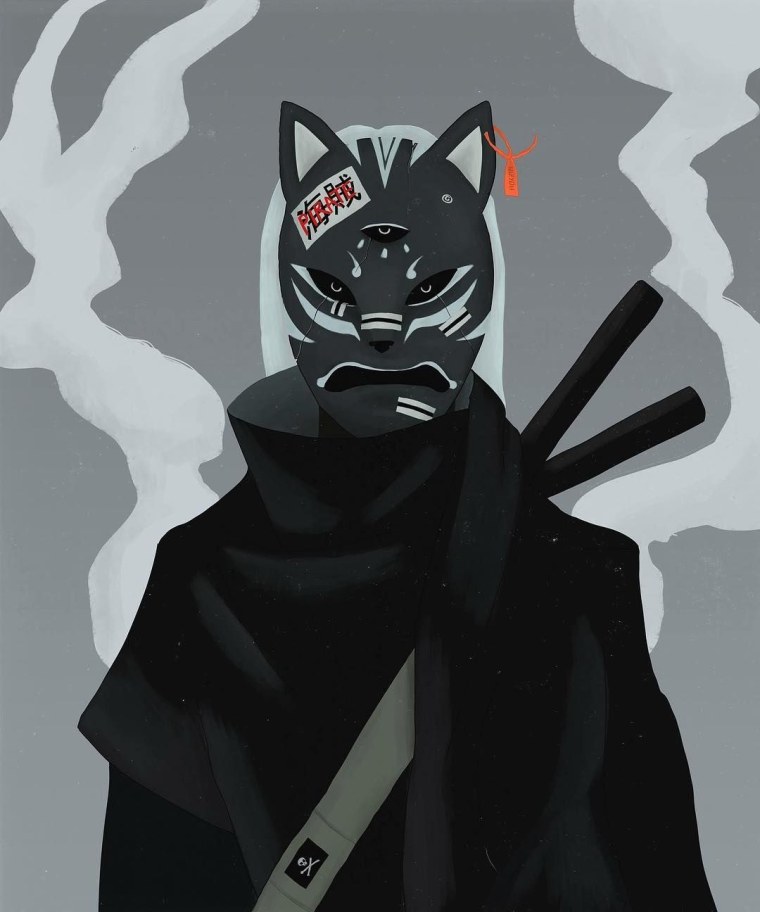 Самурай Кицунэ маска аниме