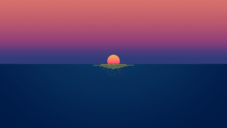 Флэт дезигн горы