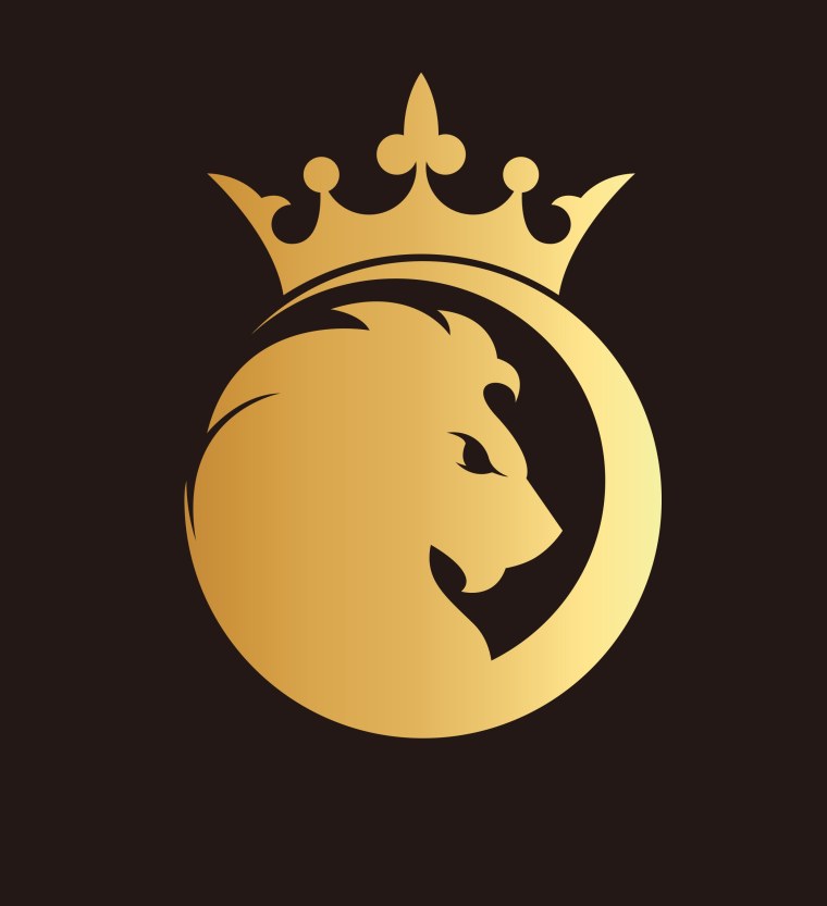 Лев с короной арт