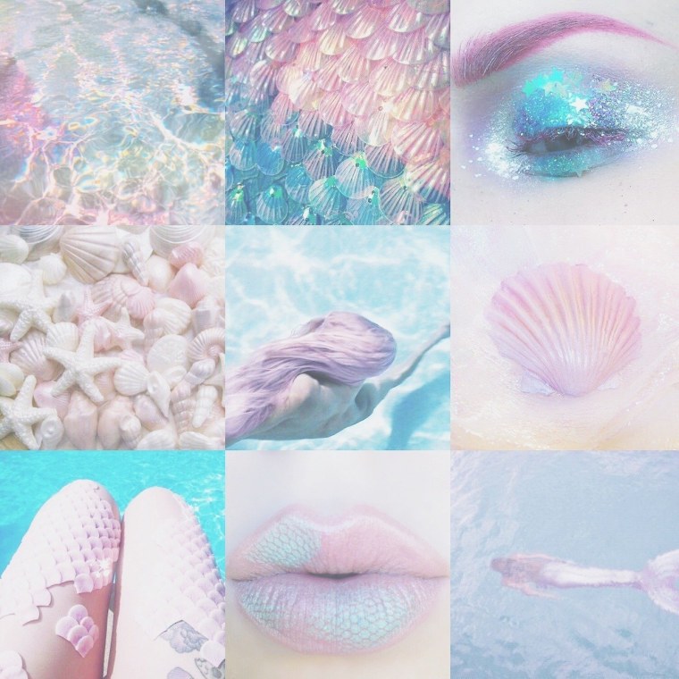 Эстетика розового и голубого цвета