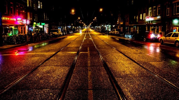 Ночной город улица