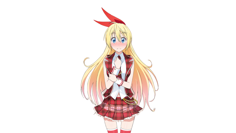 Аниме персонажи на однотонном фоне