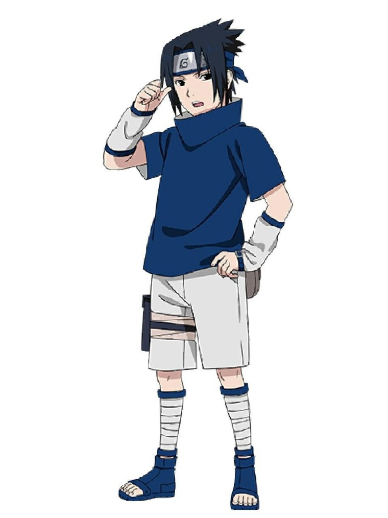 Саске Учиха с риненганом в полный рост