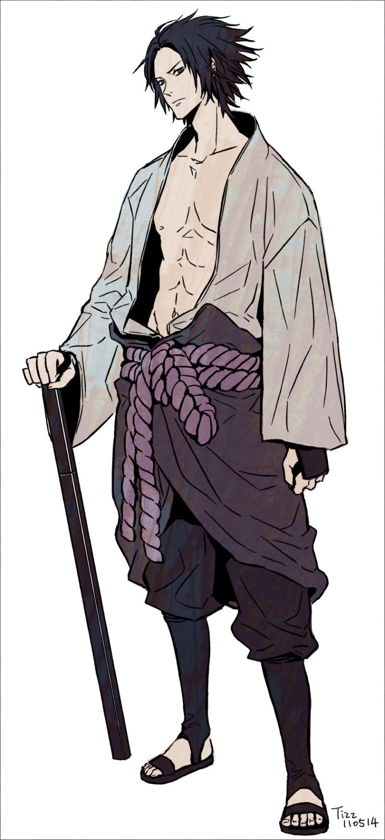 Саске Учиха в полный рост 17 лет