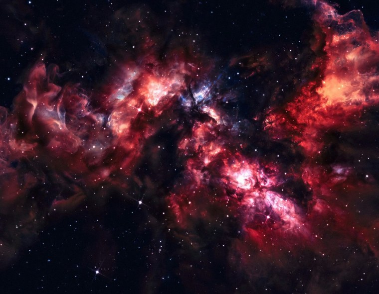 Звездное ночное небо однотонное