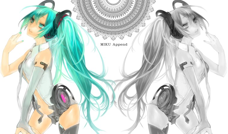 Хатсуне Мэй со спины