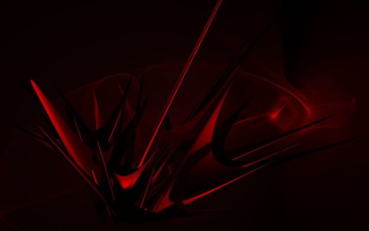 Красное на черном на раб стол