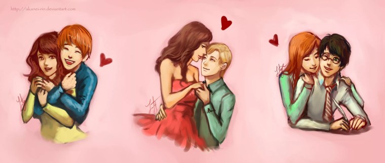 Гарри Рон Гермиона и Джинни арт