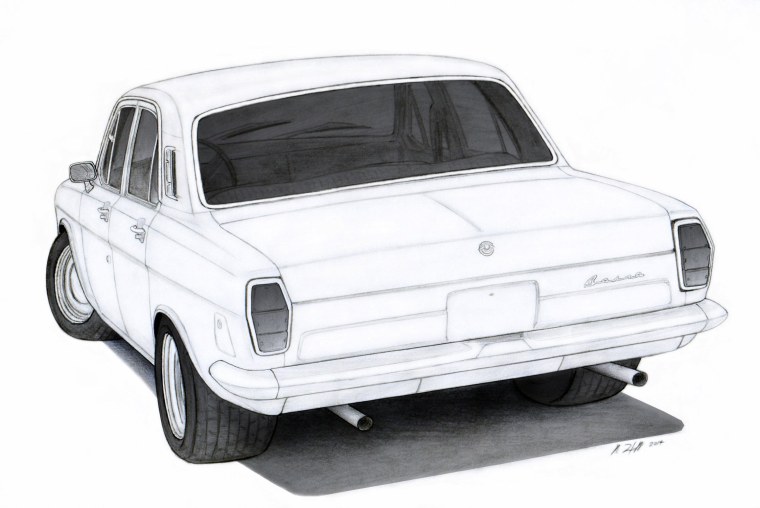 ГАЗ 24 скетч