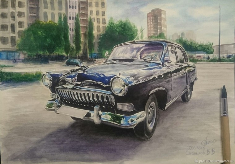 Волга м21 рисунок