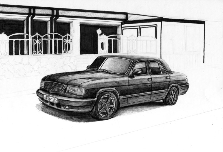 Машина Волга 3110 чб