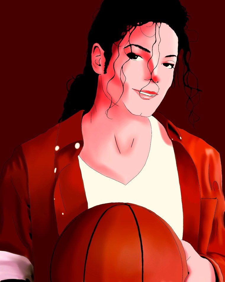 Майкл Джексон шарж