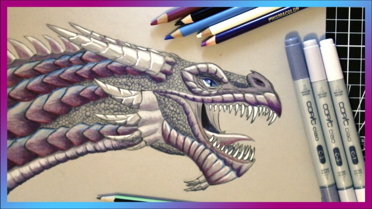 Скетчи драконов