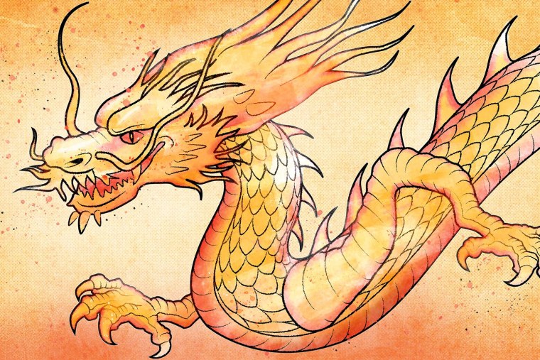 Дракон акварелью Alvia Alcedo