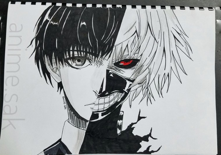 Канеки Кен лёгкий арт