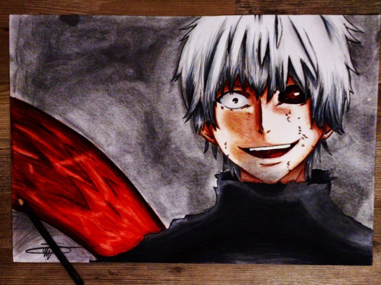 Канэки Токийский гуль срисовка кагуне