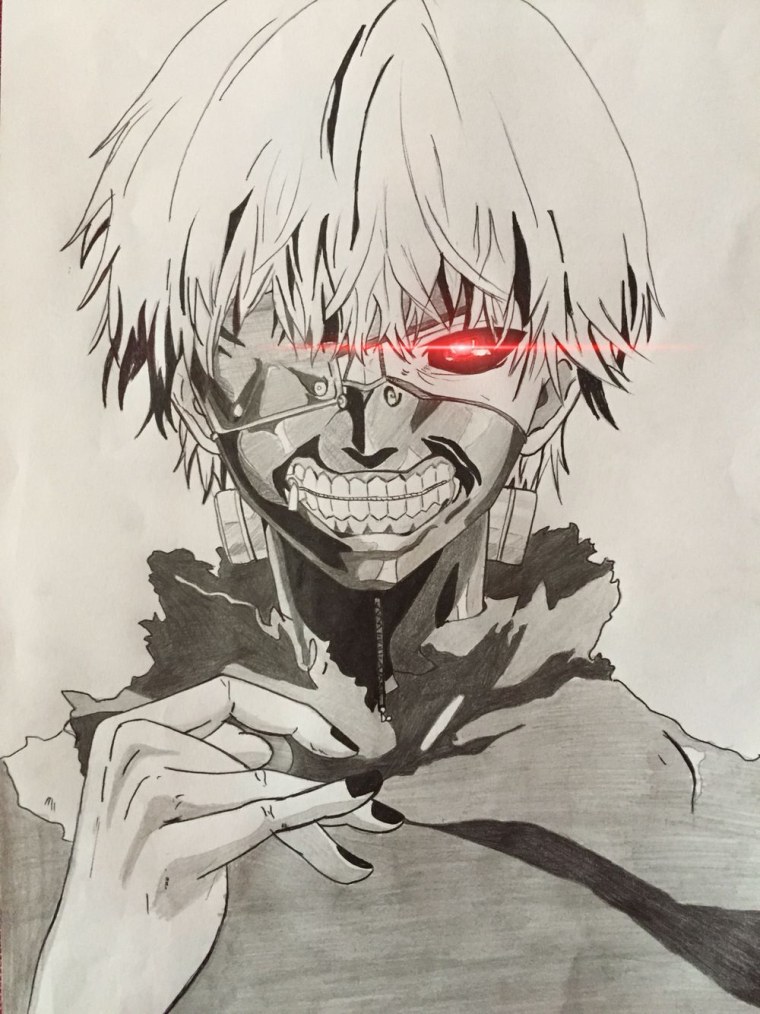 Канеки Кен набросок