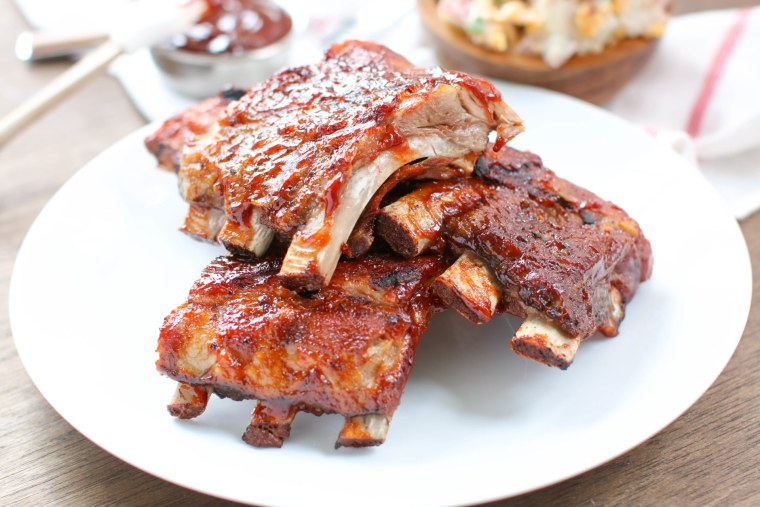 Свиные ребрышки на гриле