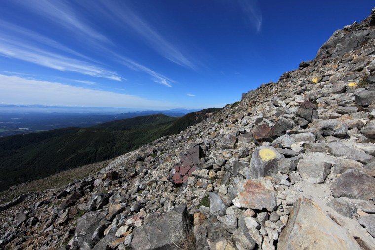 Геолог в горах