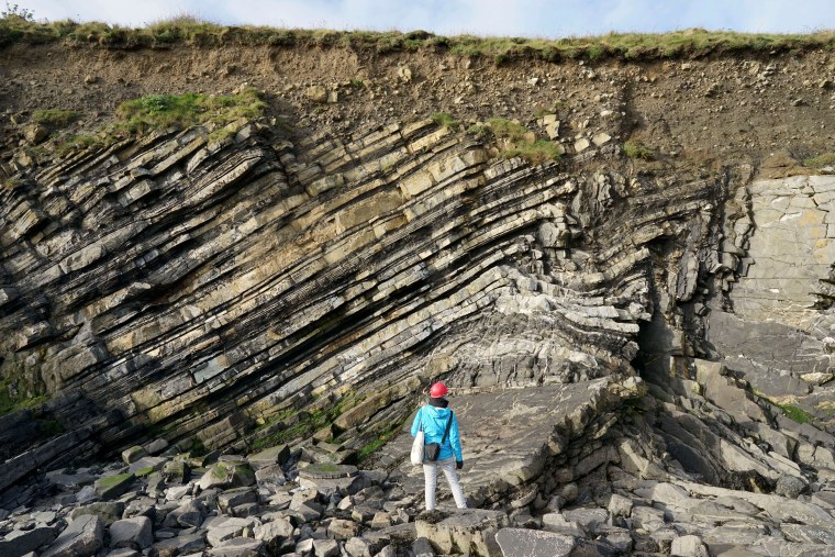 Геологические обнажения аргиллитов