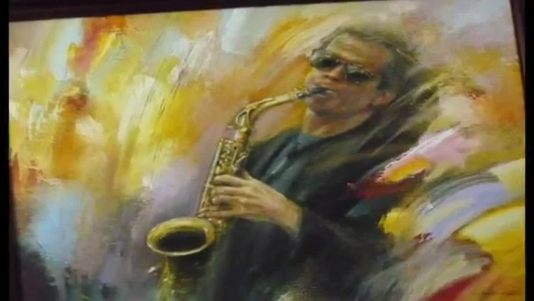 Саксофонист живопись