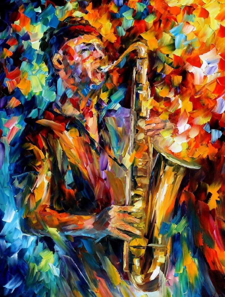 Леонид Афремов картины музыкантов