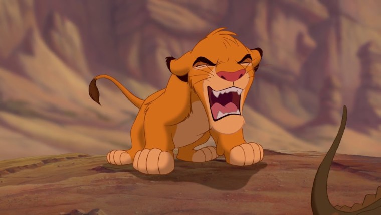 Король Лев Симба рычит