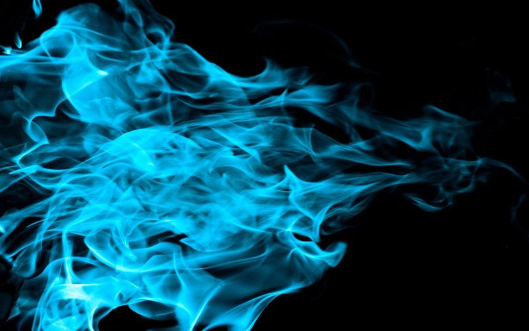 Фон синее пламя