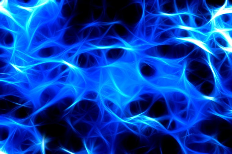 Огонь синего цвета
