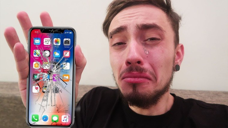 Разбитый айфон х