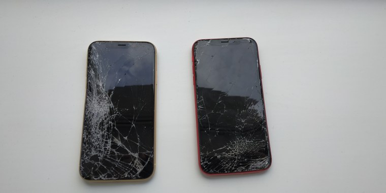 Разбитый iphone 13 Pro