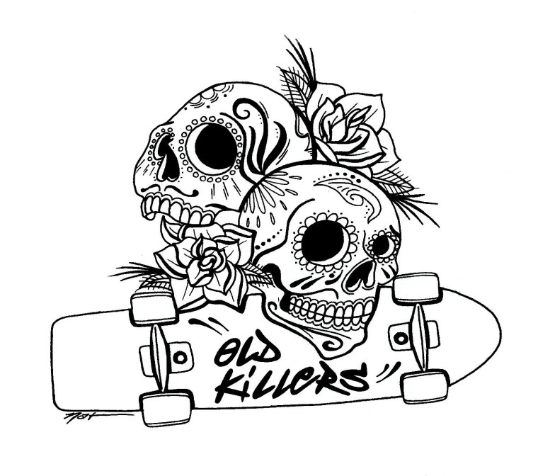 Рисунки карандашом для срисовки панк