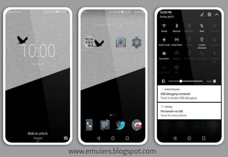 Тёмная тема на Honor 7а