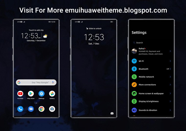 Тёмные темы Honor EMUI 9