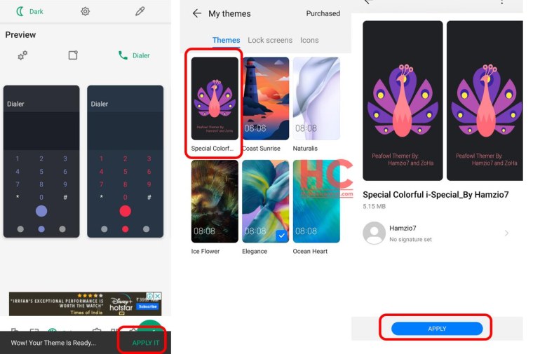 Как сделать тему на Huawei здоровье темной