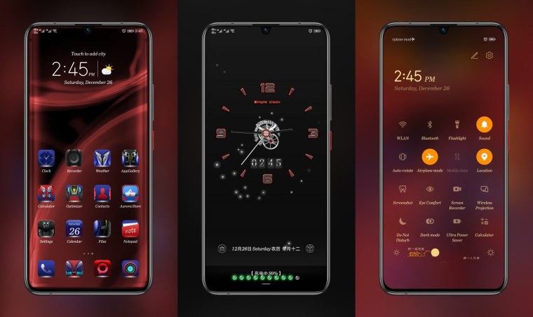 EMUI черная тема