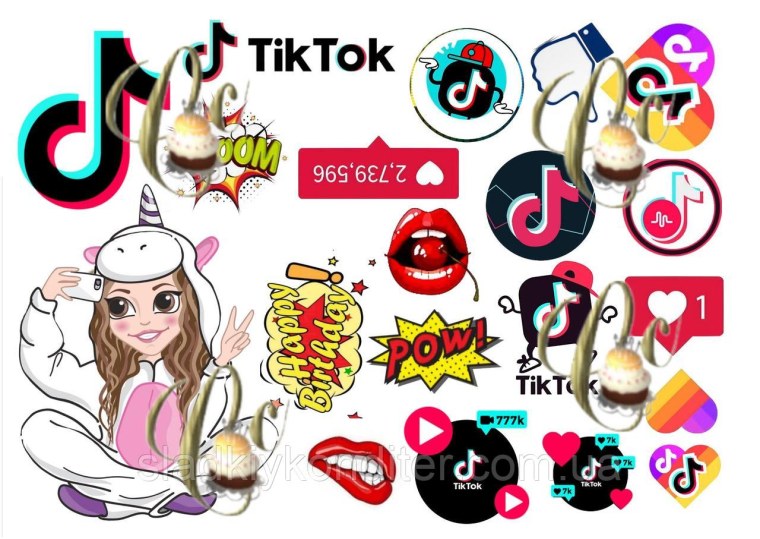 Наклейки тик ток