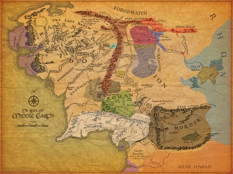 Линдон Средиземье карта