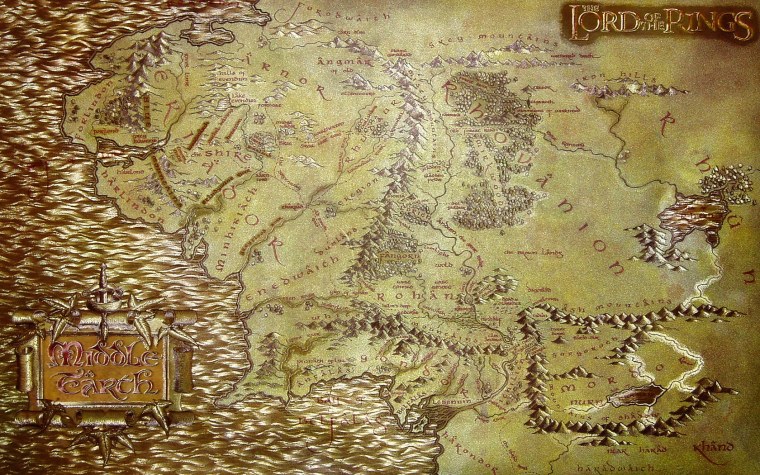 The Lord of the Rings online карта мира