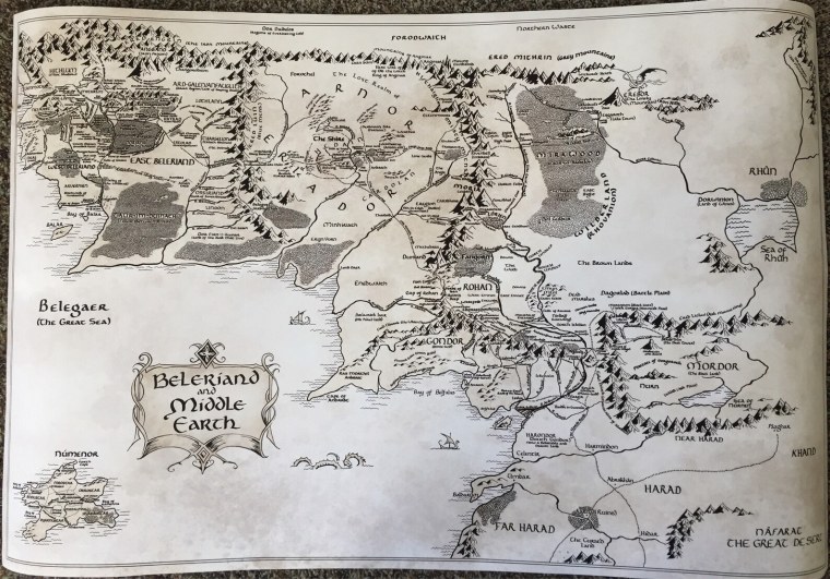 Политическая карта Властелина колец