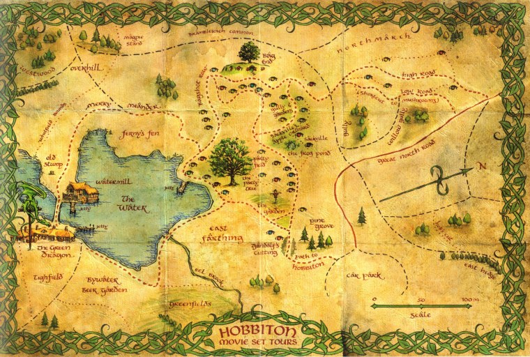 Карта Средиземья Хоббит