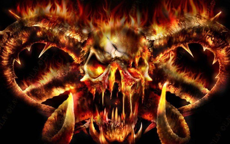Череп в огне