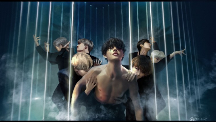 Чонгук Black Swan арт