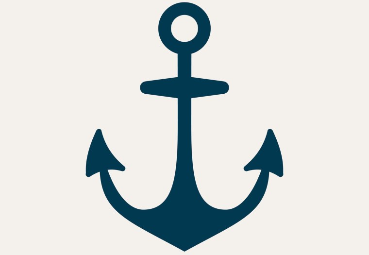 Значок морской якорь